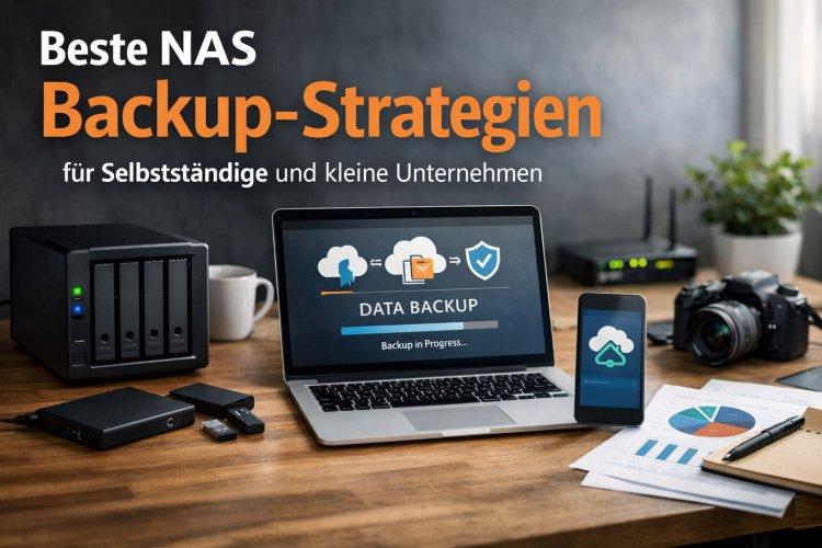 Zu sehen ist das Beitragsbild zum Thema: Beste NAS Backup-Strategien für Selbstständige und kleine Unternehmen